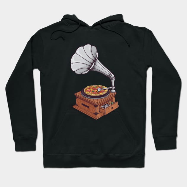 Pizza grammofono Hoodie by RobertRichter